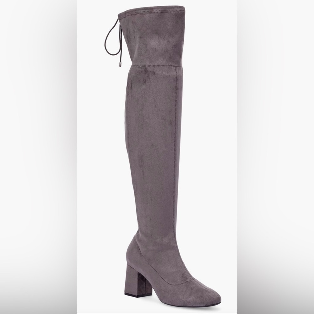 Dauphine Tie Over-The-Knee Boot Color: Magnet Gray Size 8 - Picture 2 of 6